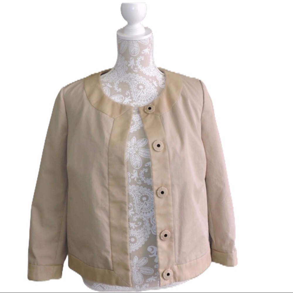 J Crew Collection Organza-trim Regalo Jacket - Picture 1 of 9